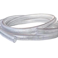 MAXPUMP Selang Kawat Spiral 2 inch Plastik PVC Spring Hose Minyak Baja Per Meter Transparan Spring H