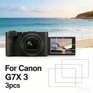 3pcs 0.3mm Ultra-Thin 9H Hardness Tempered Glass Screen Protector For Canon G7X3 Camera, Anti-Scratc