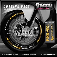 NEWEST Honda Vario Wheel List Sticker Accessories - Honda Vario 125 Vario 150 new Vario 110 Vario 16