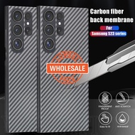 [Wholesale Price]Translucent Carbon Fiber Back Film Compatible for Samsung Galaxy S23 Series / Anti-