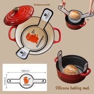 Silicone baking mat for Dutch oven bread sourdough Hard Shell rocksheat