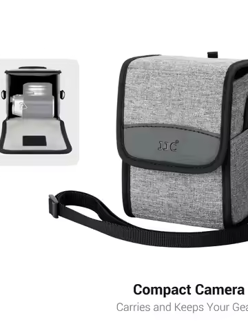 JJC Compact Camera Case Pouch Bag for Canon M50 M10 G1X Sony RX1RM3 A6600 A6500 A6400 Nikon Z30 Z50 