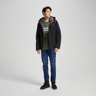 EDWIN 夾克式羽絨外套-男款 (黑色) #外套