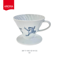 Hario x Tachikichi ดริปเปอร์ V60 Coffee Dripper Ceramic 02 (387/T-VDC-02-W-CG) / (388/T-VDC-02-W-SZ