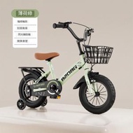 兒童單車-20寸-薄荷綠+後座閃光輔輪