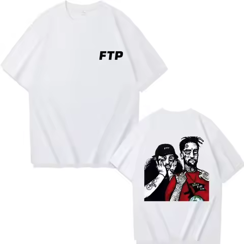 Hot Suicideboys Ftp T-Shirt Uomo Donna Harajuku Rap Harajuku Music Shirt Merch Hip Hop T Shirt Gift
