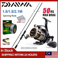 🔥Beli 1 Dapat 5🔥 DAIWA Reel Spinning Rod Fishing Set Combo Reel Joran Pancing 1 Set Reel BC Surf Ree