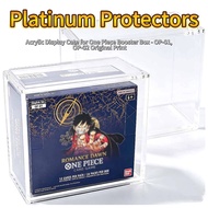 Platinum Protectors Premium Acrylic Display Case for One Piece Booster Box - OP-01, OP-02 Original P