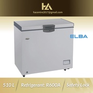 Elba 510L Artico Chest Freezer EF-F5138E(GR) / EFF5138EGR 冷冻柜 Peti Beku