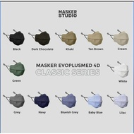 $$ Masker Kain 4D EVO PLUSMED with Earloop (4ply) by Masker