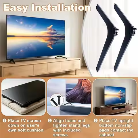 Smart LED For Hisense 40 43 Inch TV Stand Legs Base Replacement 40E2F 43A3F 43E2F 43V1F-R, For FHD T