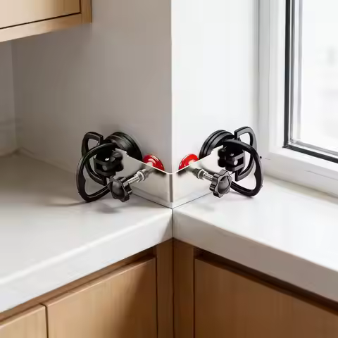 Floor Gap Fixer Tool 90 Degree Heavy Duty Suction Cup Granite Seam Guide Setter Floor Clamp for Join