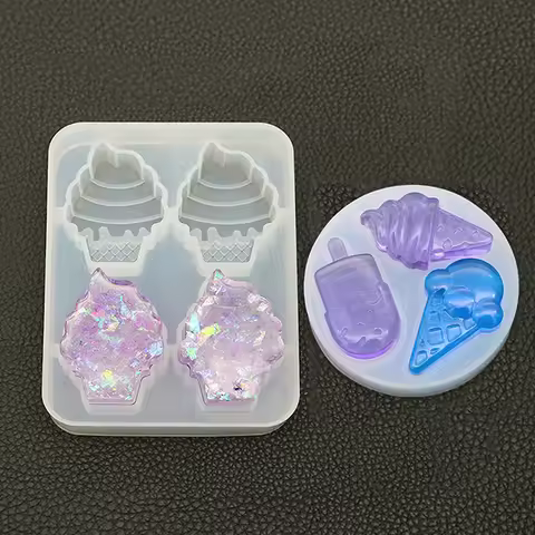 DIY Ice Cream Popsicle Silicone Mold Kawaii Food Cabochon DIY Decoden Supplies Sweet Decor Resin Cra