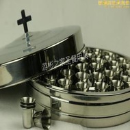 遊彬之家聖餐具用品圓形套裝聖餐壺1盤1蓋40個不鏽鋼聖餐杯