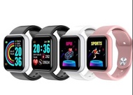 🔥（限時優惠限時半價$98）🔥（現貨）（免費順豐智能櫃/順豐站）（三個月保養）（手錶保護）🔥Y68智慧手環心率血壓D20智慧手錶馬卡龍健康提醒計步手環，血壓 血氧 體温 心率 健康檢測 A1 智能分析