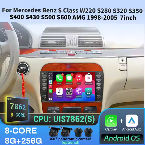 7 inch Car Radio For Mercedes Benz S Class W220 S280 S320 S350 S400 S430 S500 S600 AMG 1998-2004 200