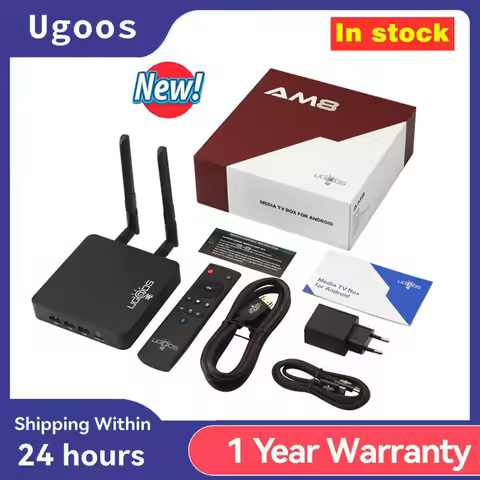 NEW Ugoos AM8 PRO TV BOX Amlogic S928X DDR4 4GB RAM 32GB ROM Android 11 Support AV1 CEC HDR WiFi6E 1