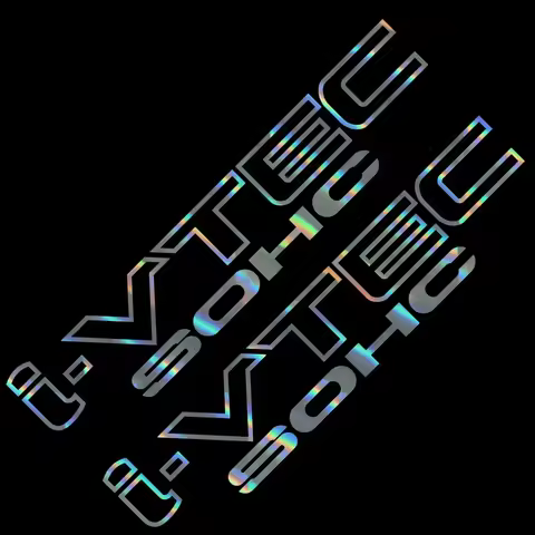 Pair (2) i-vtec SOHC Sticker Decal For Honda Civic EX DX R18 CRV