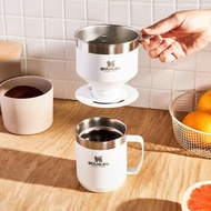 STANLEY 經典系列 不鏽鋼咖啡馬克杯+手沖濾壺 / 白