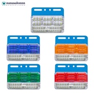 NANASALONNN 24V Truck Clearance Lights LED Trailer Side Marker Lights Turn Signal Lamp Red White Amb