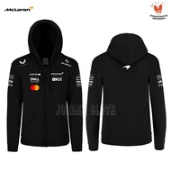Hoodie Zipper Sweater Jaket McLaren Team Balap Racing F1 Jaket Hoodie Berzip