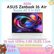 ASUS Zenbook 16 Air 2026 / AMD Ryzen AI 9 H 465 / 16inch 120Hz 2.8K OLED ASUS Laptop Snapdragon X2 E
