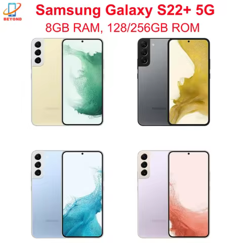 Samsung Galaxy S22+ 5G S22 Plus S906U 128GB 256GB ROM 8GB RAM 6.6' OLED Snapdragon NFC Octa Core Unl
