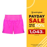 Wakingbee x Ari Pace Shorts (Hot Pink) กางเกงขาสั้น ผ้าเบาพิเศษ สำหรับใส่วิ่ง แห้งไว มีซับใน มีเชือก