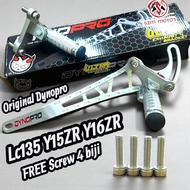 Dynopro Y15ZR Y16ZR LC135 Bracket Exhaust V2 V1 Footrest Screw M8 silver pemijak kaki step foot rest