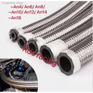 ✧℡[Malaysia In stock] S/S oil hose fuel hose petrol hose fitting hose brake hose braided hose an3 an