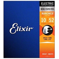 Elixir Nanoweb Electric Guitar Strings Baritone 7 String 8 String 12002 12052 12077