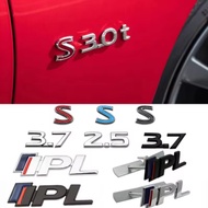 Car Front Grille Emblem Metal Rear Trunk Badge Sticker for Infiniti 2.5 3.7 S IPL FX35 Q50 G35 G37 G