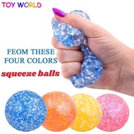 Fidget Ball ลูกปัดความเครียดแบบบีบได้ลูกบอลออกกำลังกายมือบรรเทาความเครียด Pop It Fidget ของเล่นสำหรั
