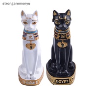 strongaromonyu mini Egyptian Bastet cat statue sculpture Egypt goddess figurine home decor EN
