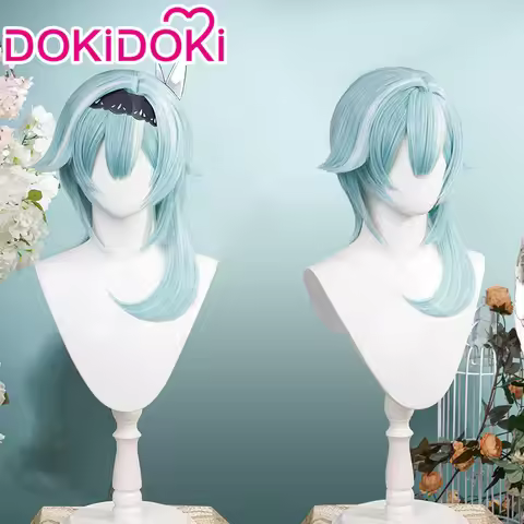 IN STOCK Eula Wig Game Genshin Impact Cosplay DokiDoki Halloween Eula Cosplay Wig Genshin Impact Eul