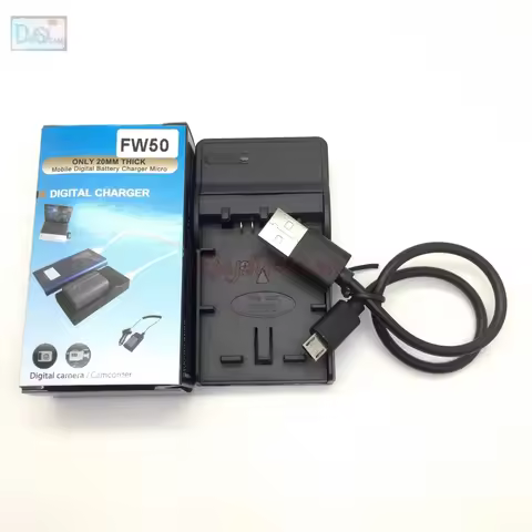 NP-FW50 USB Charger for Sony NP FW50 Battery NEX 7 6 5 ILCE 7S A7 A7R II A5000 A5100 A6000 A6300 A64
