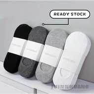 Stokin Pendek Low Cut Socks Non Slip Invisible Loafer Boat Socks No Show Socks Ankle Stoking 船袜短袜隐形袜