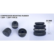 AIRCOND COMPRESSOR MOUNTING BUSH/COMPRESSOR MOUNTING RUBBER 1.0HP-1.5HP/2.0HP-2.5HP (3PCS/SET)