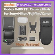 Godox Ving V480 C/S/N TTL On-Camera Flash GN50 1/8000 HSS, 650 Full Power Flash, 1.7s Recycle Time, 