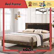 Ready Stock💥EWJ 624 Solid Wood Queen Size Bed /3ft & 5ft Katil Kayu /