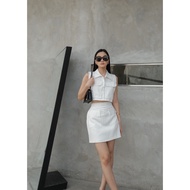 CELESTE SET Women's/ Set Top Skort Cotton Denim/ Women's Clothing/