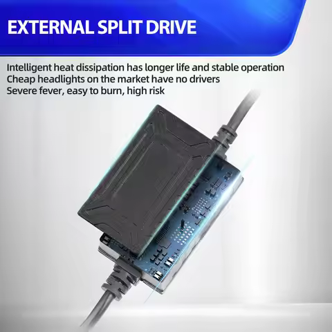 H4 Motorcycle Led Headlight 100W Mini Projector Lens Moto Lamp 6000K White For Honda VT750C Shadow A