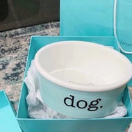 hot_Tiffany Bone China Dog Bowl Dog Bowl Pet Supplies Food Bowl Dog Food Cat Food Cat Bowl Feeding Bowl O