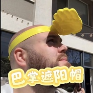 Creative Palm Sun Hat Funny Palm Headband Sun Hat Summer Outdoor Anti-Ultraviolet Funny Hat