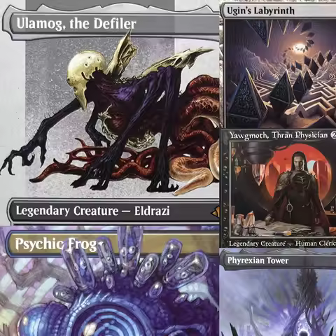 MH3 TSR C21 HOLO10-001 magical cards Ocelot Pride Tcg proxy Phyrexian Tower Ulamog, the Defiler Emra