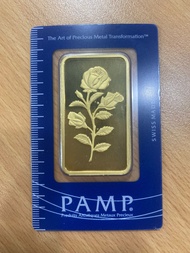 PAMP Gold Rosa Bar - Circulated in good condition - 100 g