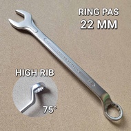 KUNCI RING PAS 22MM HIGH RIB CHROME VANADIUM HIGH QUALITY 2959