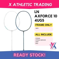 100% ORIGINAL LN AXFORCE 10 4U BADMINTON RACKET