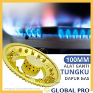100mm Alat Ganti Kepala Tungku Dapur Gas Cooker Accessories Copper Brass Burner Cap Burner Head Replacement Gas Stove