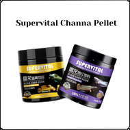 Supervital Channa Pellet 80g fish food pellet enhance color naik warna ikan channa toman 雷龙增色饲料